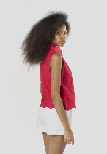 Блузка без рукавов