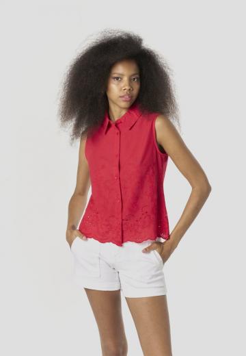 Блузка без рукавов