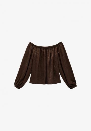 Атласная блузка