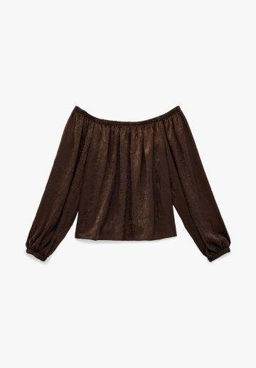 Атласная блузка