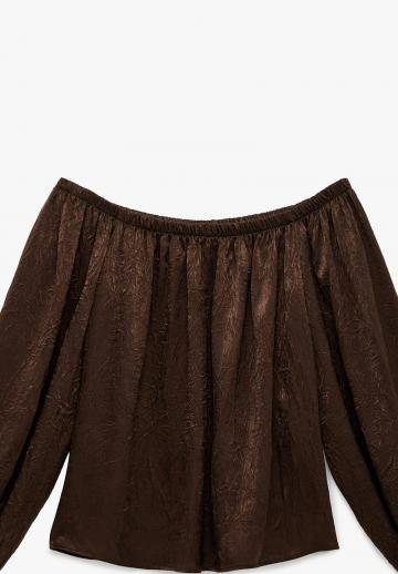 Атласная блузка