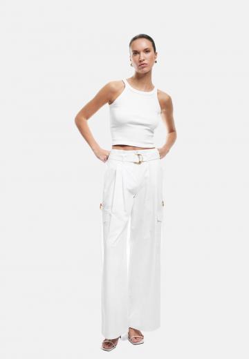 Брюки с накладными карманами