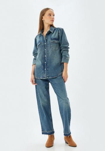 Джинсовая блузка