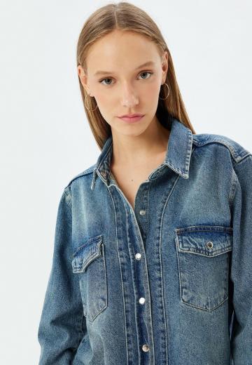 Джинсовая блузка