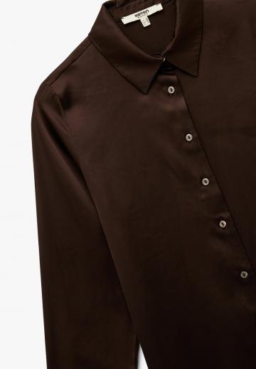 Атласная блузка