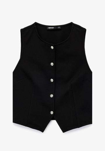 Джинсовая жилетка