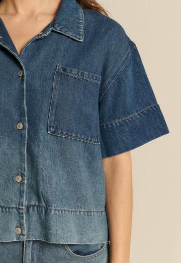 Джинсовая жилетка