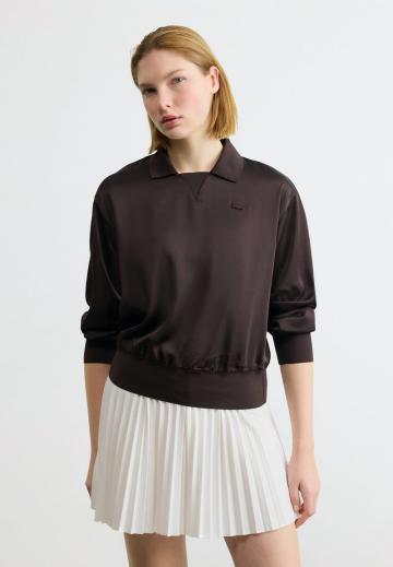 Атласная блузка