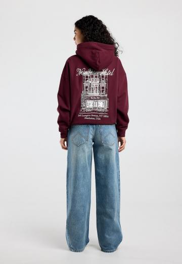 Пуловер с капюшоном