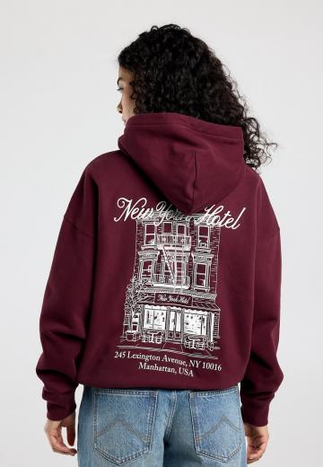 Пуловер с капюшоном