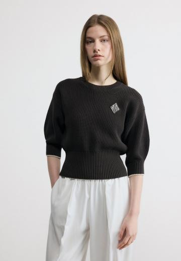 Пуловер с рукавом три четверти