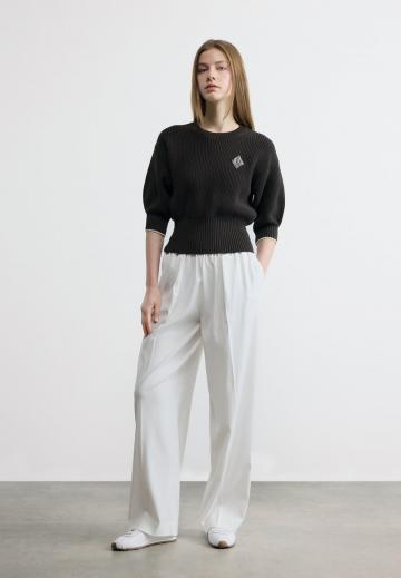 Пуловер с рукавом три четверти