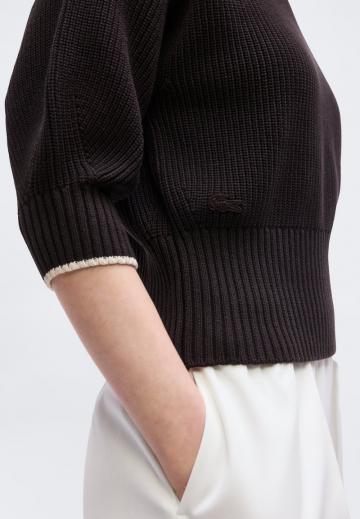 Пуловер с рукавом три четверти