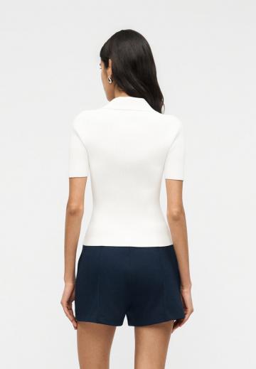 Пуловер с коротким рукавом