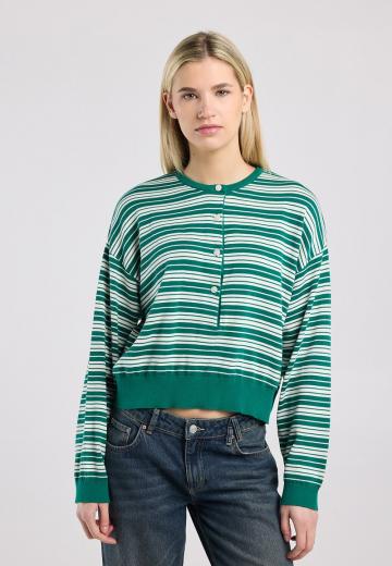 Пуловер в полоску