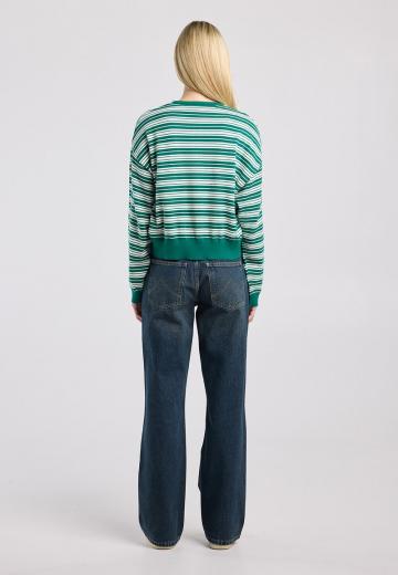 Пуловер в полоску