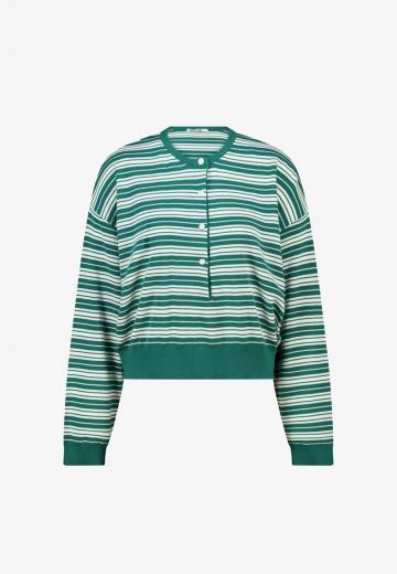 Пуловер в полоску