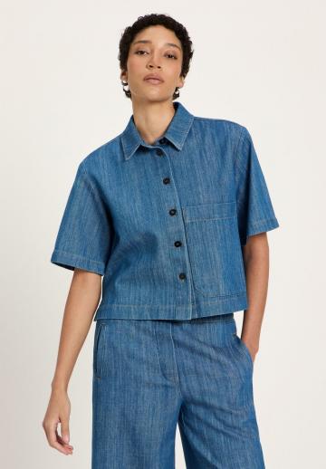 Джинсовая блузка