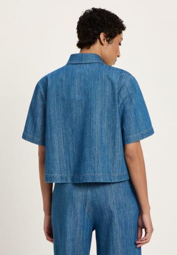 Джинсовая блузка