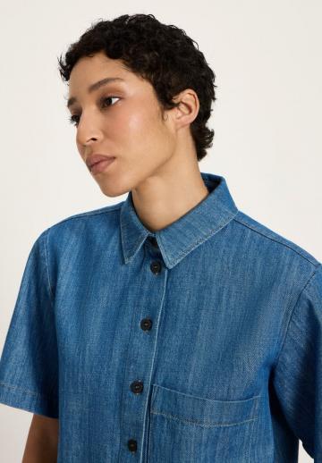 Джинсовая блузка