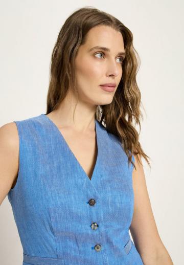 Джинсовая жилетка