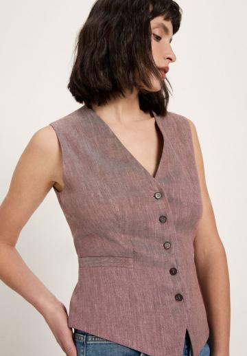 Джинсовая жилетка