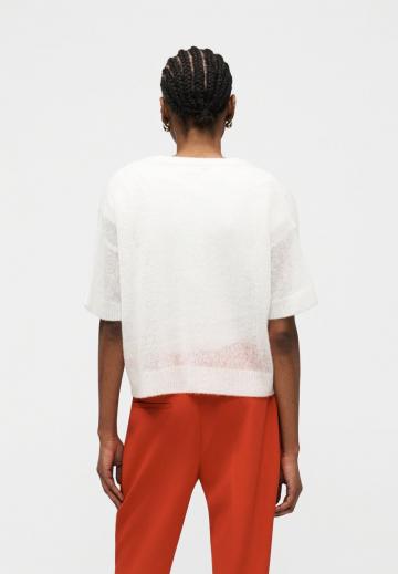 Пуловер с коротким рукавом