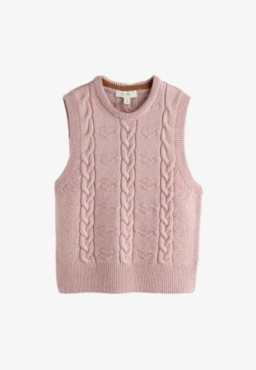 Пуловер без рукавов