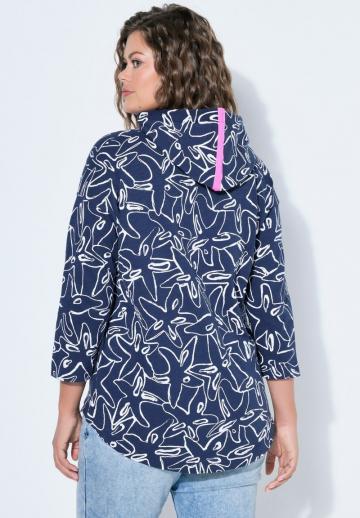 Пуловер с капюшоном