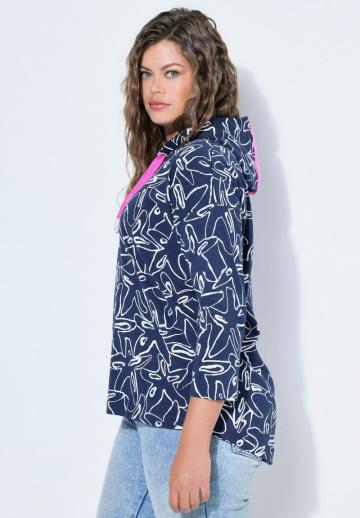 Пуловер с капюшоном