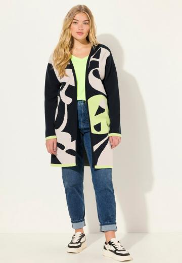 Жаккардовая вязаная кофта