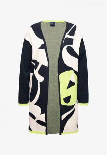 Жаккардовая вязаная кофта