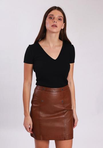 Кожаная юбка