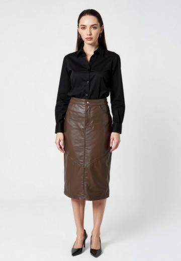 Кожаная юбка