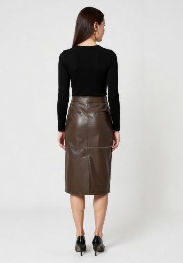 Кожаная юбка