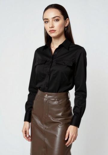 Кожаная юбка