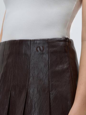 Кожаная юбка