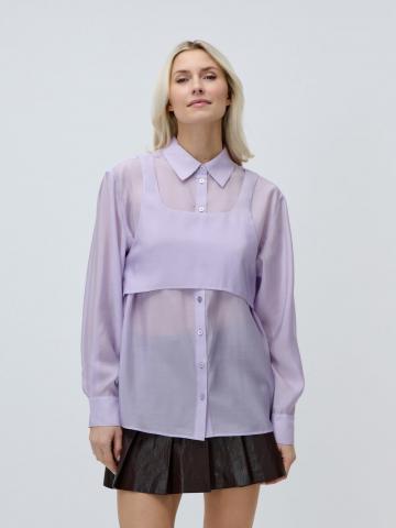 Атласная блузка