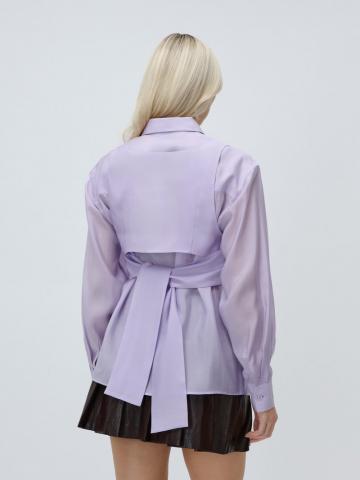 Атласная блузка