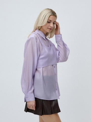 Атласная блузка