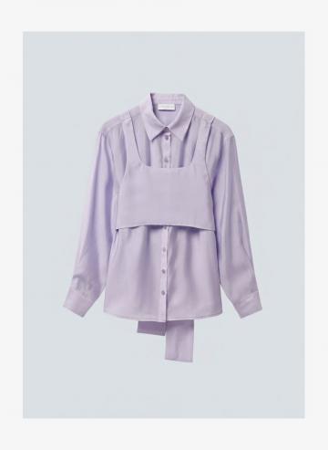 Атласная блузка