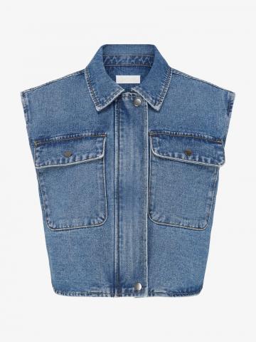 Джинсовая жилетка