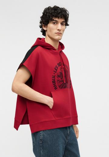 Пуловер с капюшоном