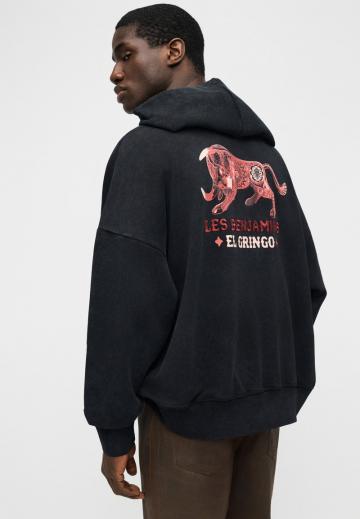 Пуловер с капюшоном