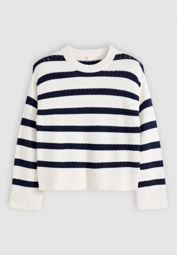 Пуловер в полоску