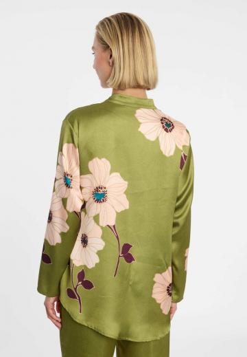 Атласная блузка