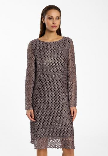 Вязаное платье