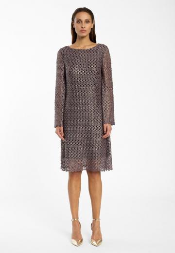 Вязаное платье