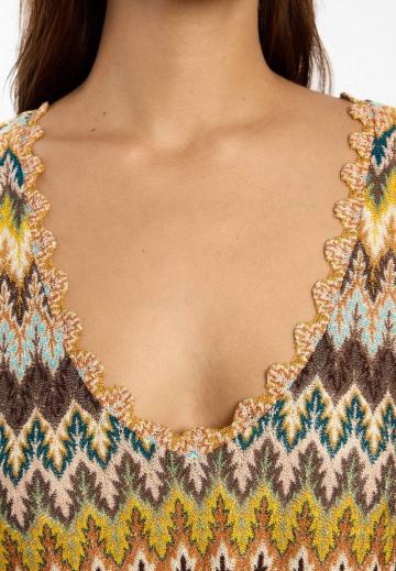 Вязаное платье