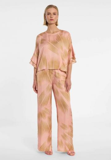 Атласная блузка